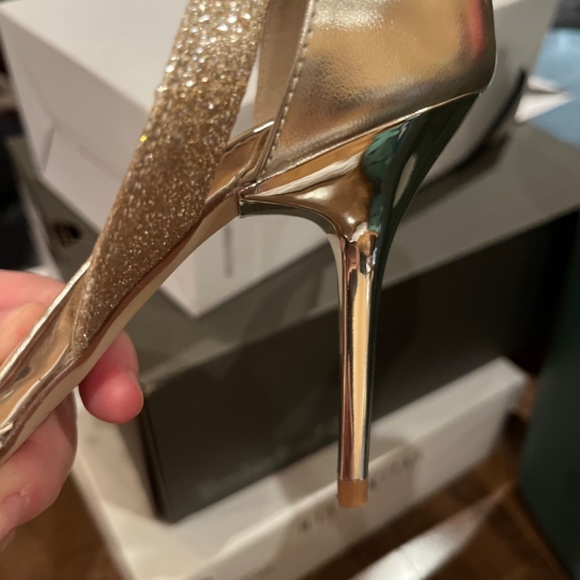 Gold Sequined Heels - Picture 5 of 9